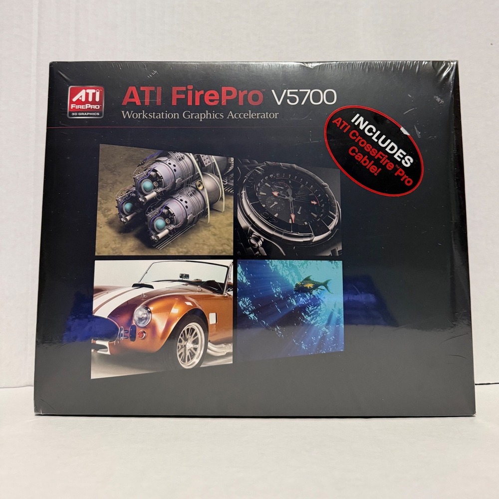 ATI FirePro V5700 512MB GDDR3 Workstation Graphics Card New Sealed 100-505553